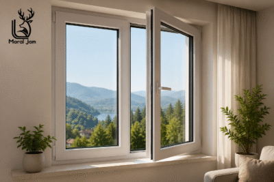 پنجره لولایی UPVC